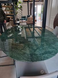 tavolo  saarinen rotondo cm.120 verde Guatemala