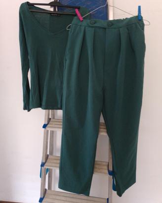 completo verde scuro donna