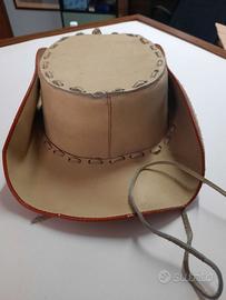 Cappello da cowboy in pelle