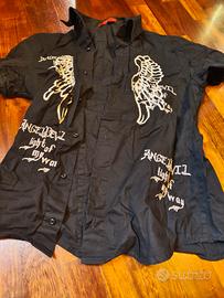 Camicia nera Angel Devil -Donna- stropicciata