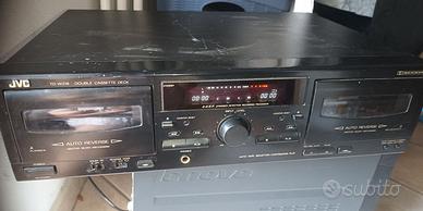 JVC TD-W218,doppio slot, funzionante