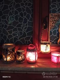 porta candele artigianali fatte a mano