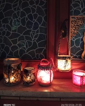 porta candele artigianali fatte a mano