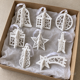 Set di 8 decorazioni natalizie