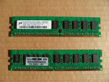 RAM DDR 2 PC2 4200 533 MHz ECC 1 GB (2x512 MB)