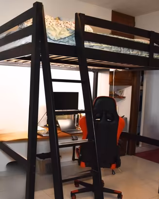 Letto a soppalco IKEA STORA con scrivania