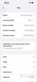 Iphone 15 pro 256 gb