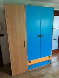 Armadio 3 ante + 2 cassetti