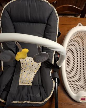 Sdraietta neonato e sdraietta bagno