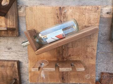 Portabottiglie in legno