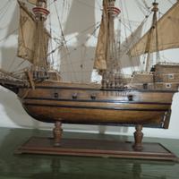 nave vintage fatta a mano anni '80 Mayflower 1620