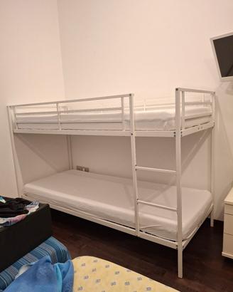 letto a castello con materasso 80×190