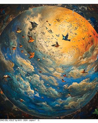 Stampa artistica "Il dono del volo" di Nyx