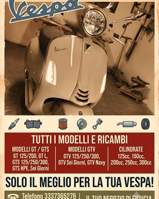 🔴🔴VESPA GTS RICAMBI 🔴🔴