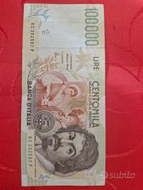 banconota da 100000lire 