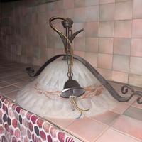 Coppia lampade a sospensione stile rustico