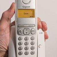 Telefono Cordless Gigaset A 230 Bianco con Base