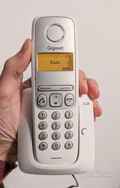 Telefono Cordless Gigaset A 230 Bianco con Base