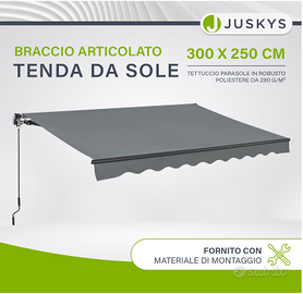 Tenda da sole a bracci estensibili 300x250 cm