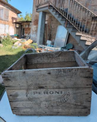 Cassa birra Peroni in legno