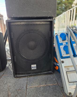 impianto audio sub +casse attive