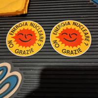 Adesivo energia nucleare no grazie 