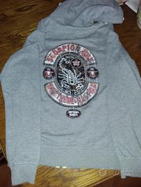 felpa cappuccio grigio tg s ragazzo scorpion Bay 