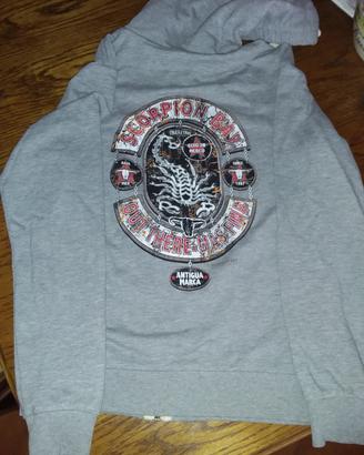 felpa cappuccio grigio tg s ragazzo scorpion Bay 