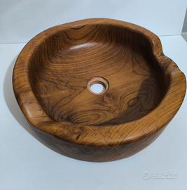 Lavabo bagno da appoggio Cipi' bantul teak wood