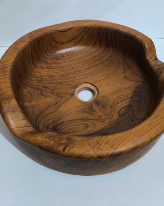 Lavabo bagno da appoggio Cipi' bantul teak wood