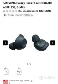 cuffiette samsung buds 