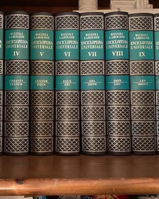 Enciclopedia 18 volumi rizzoli larousse