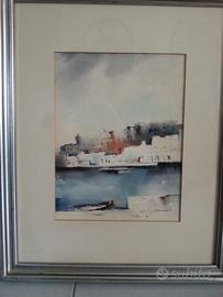 acquerello firmato Ranuncoli