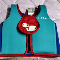 Salvagente a gilet in schiuma blu-rosso, 18-30 Kg