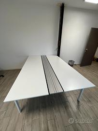 Tavolo da ufficio bianco 158×240 cm