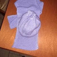 sciarpa e cappellino bambina in lana