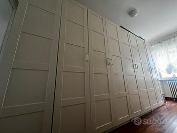 8 ante Ikea Pax Bergsbo 50x229 cm  bianche