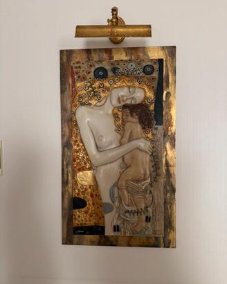 Quadro artistico con lampada – Stile Gustav Klimt