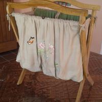 Porta riviste vintage ricamato