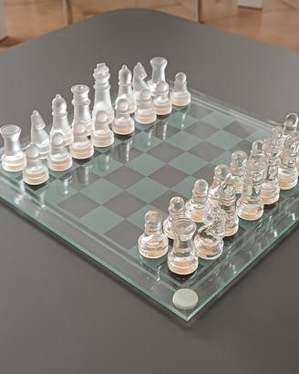 Elegante Scacchiera in Vetro 20x20 cm