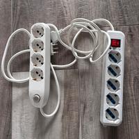 2 ciabatte multiple con 5 Prese elettriche