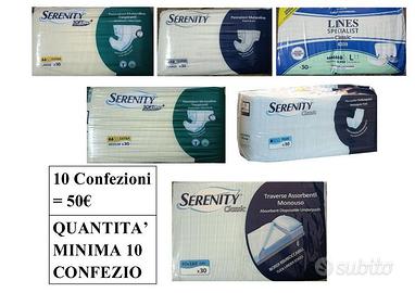 Pannoloni-Traverse per Anziani-Modelli Vari.