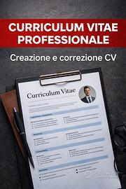 Creo e correggo Curriculum Vitae professionali