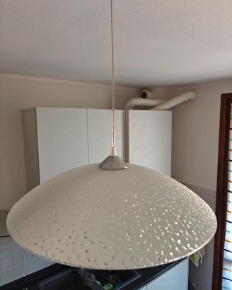 Lampadario Neoclassico Kris blu paralume blu E27 