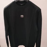 Felpa Balmain uomo girocollo nera taglia L.