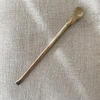 Antica bombilla/cannuccia in argento  800 primi900