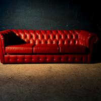 Divano club Chester Chesterfield inglese bordeaux 