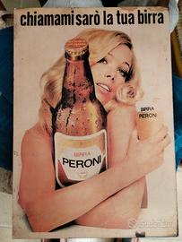 quadro birra Peroni anni 60/70