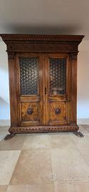 2 librerie antiche e sedia '800