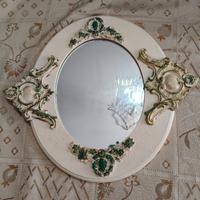 Quadro antico vintage con specchio